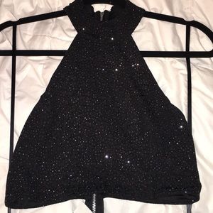 sparkly black dress (Macy’s)
